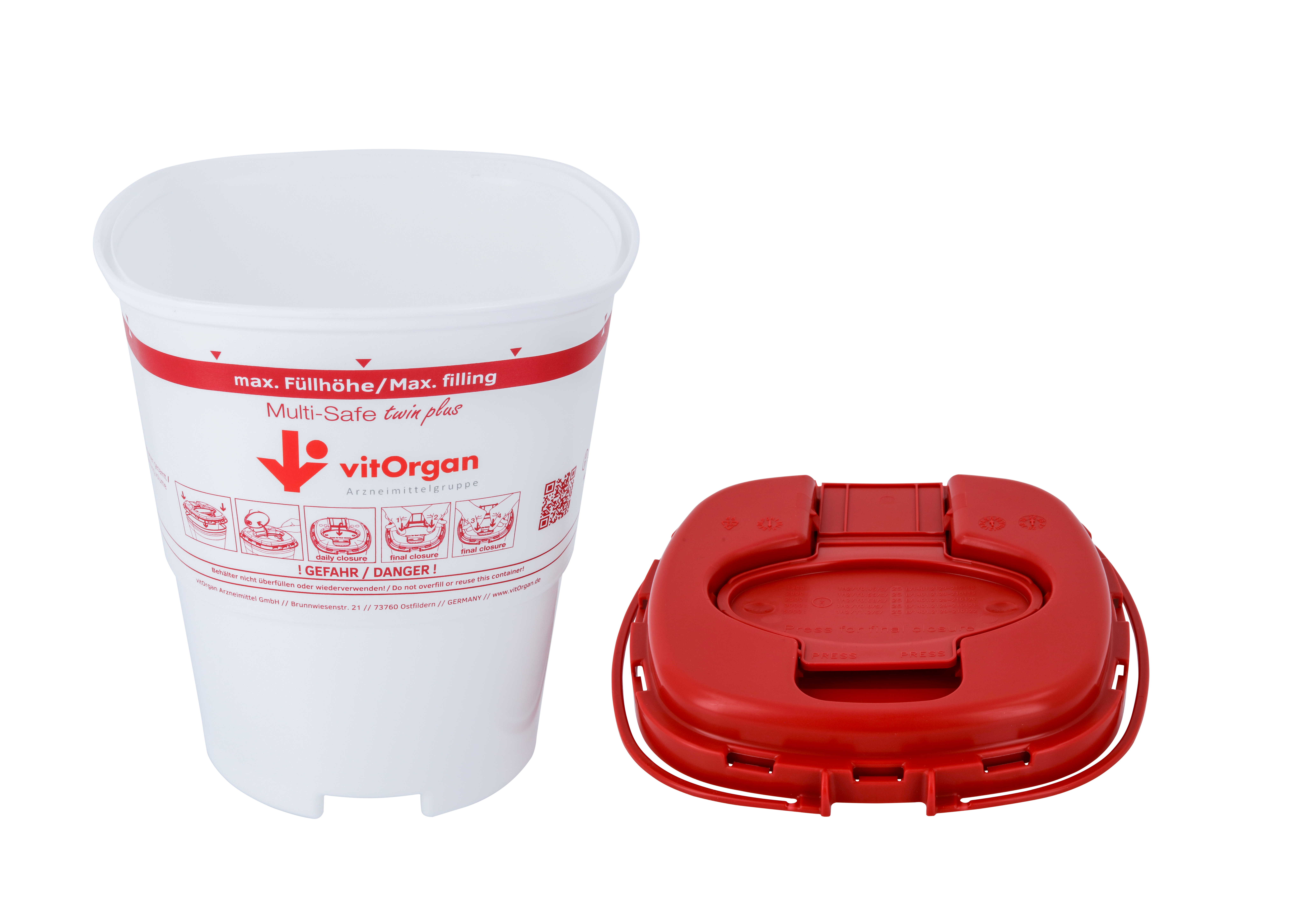 Spritzenabwurfbehälter